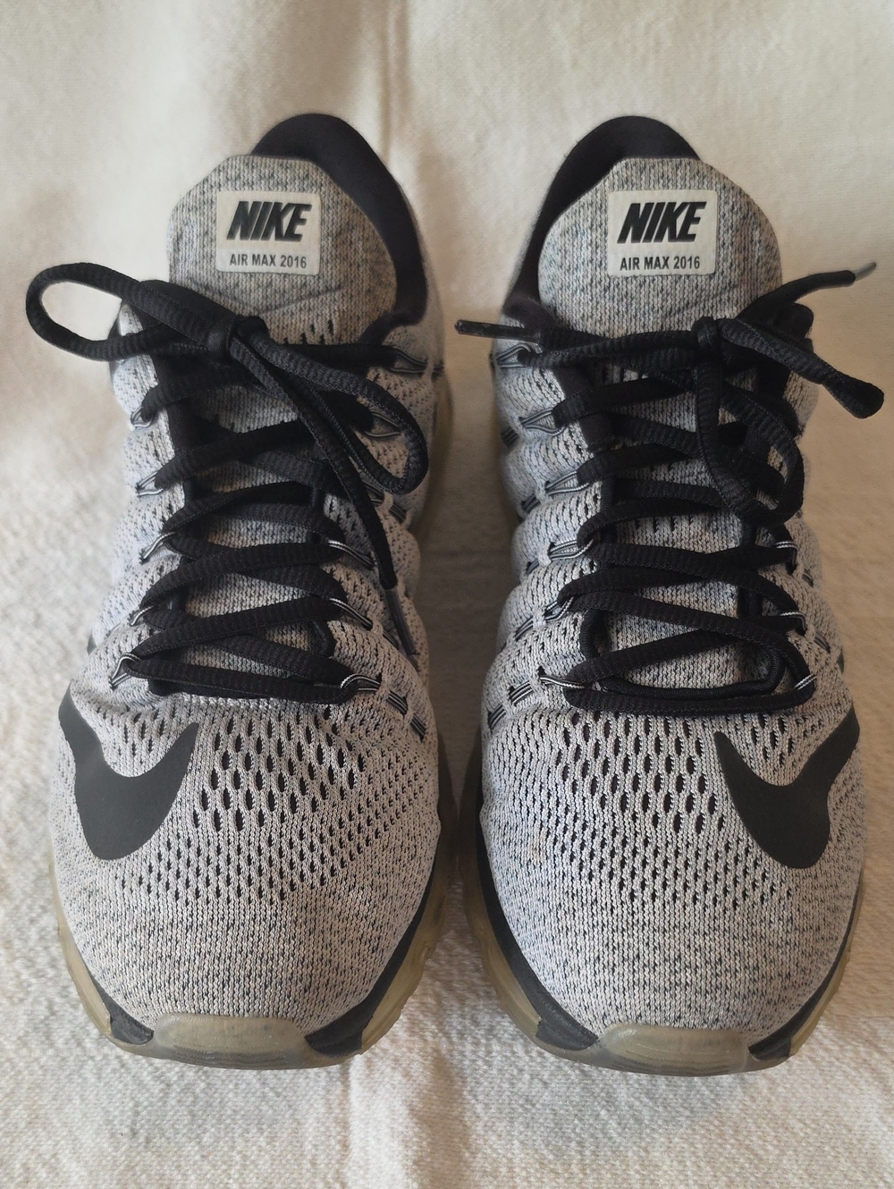 Nike Air Max 2016 Men’s Athletic Shoes — Gray & Black